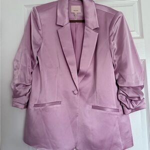 New Cinq à Sept Pink Satin Blazer